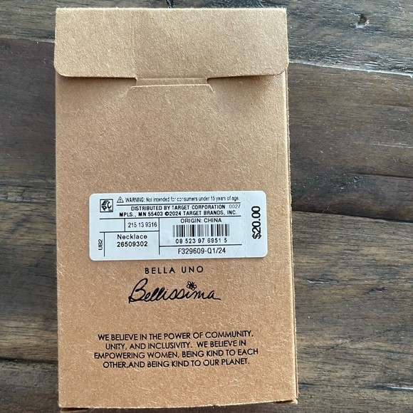 Necklace in decorative box 14k gold dipped with pressed wild flowers pendant - Picture 3 of 3